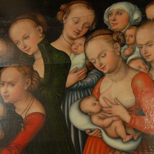 Détail d'une peinture de Lucas Cranach