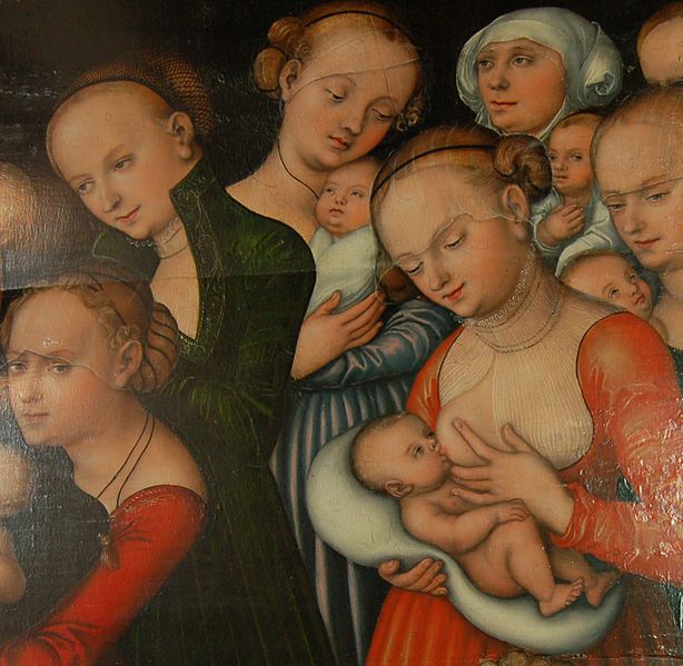 Détail d'une peinture de Lucas Cranach