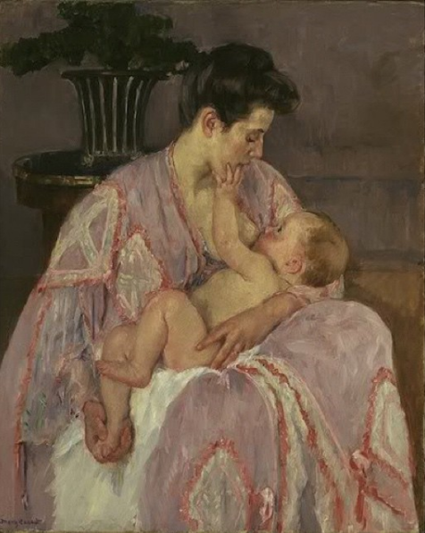 Young Mother Nursing Her Child